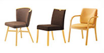 業務用の木製椅子やパイプ椅子